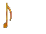 Fire Bouncing Musical Note